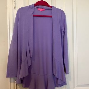 Soft purple lily Pulitzer cardigan